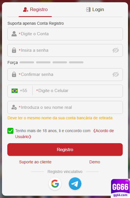 Experiência de Jogos gg66.com